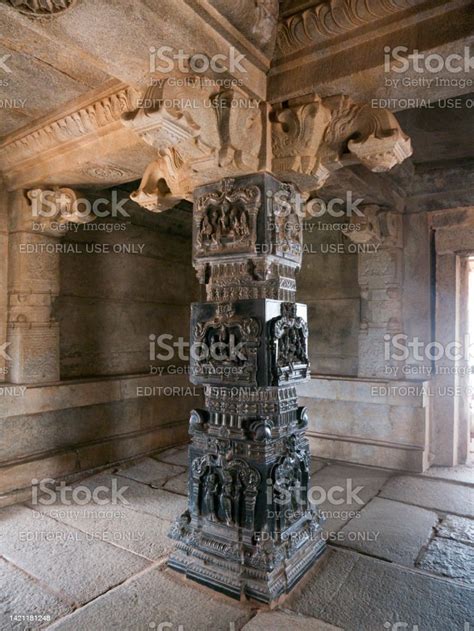 Inside The Main Mandapa Of Hazara Rama Temple Are Four Intricately