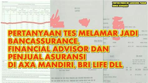 Pertanyaan Tes Wawancara Jadi Financial Advisor Di Perusahaan Asuransi