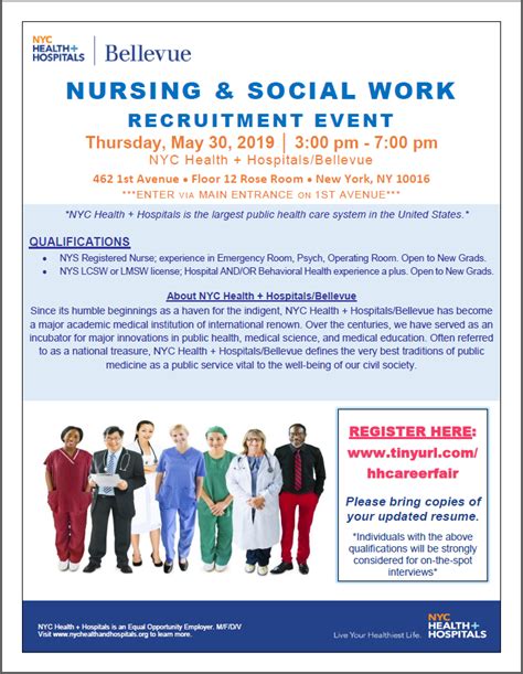 NYC Health Hospitals Social Work LMSW LCSW Recruitment Event