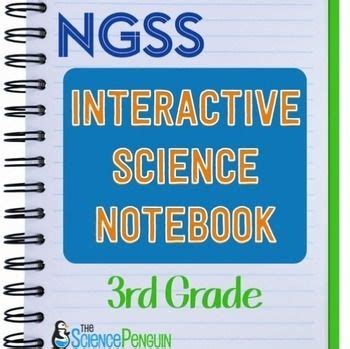 A Notebook With The Words Ngss Interactive Science Notebook 3rd Grade