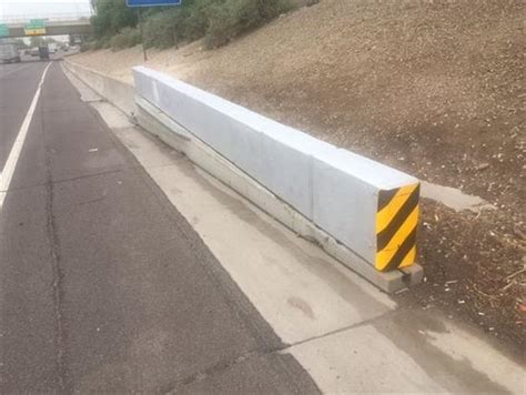 Concrete Crash Cushions Designed To Reduce Collision Damage