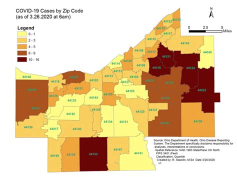 Cuyahoga County Zip Code Map – Map Vector