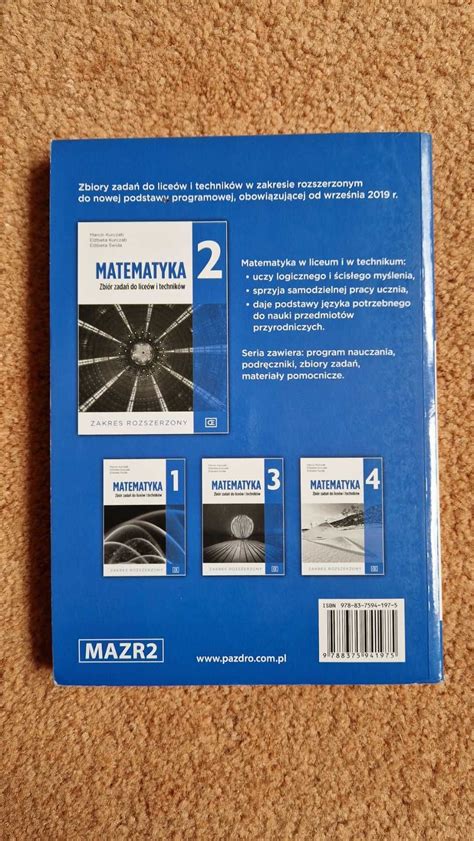 Matematyka zbiór zadań klasa 2 liceum technikum rozszerzony Zielona