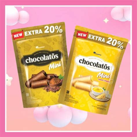 Jual Chocolatos Wafer Roll Chocolate/Cheese Wafer Stick Coklat/ Keju ...