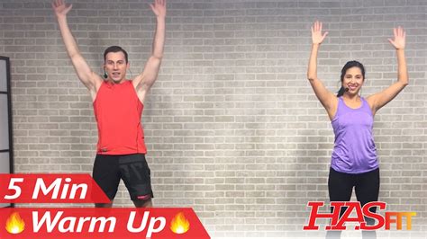 5 Min Fat Burning Cardio Warmup Exercise 5 Minute Cardio Warm Up Exercises Before Workout