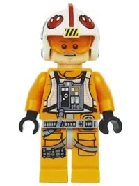 Lego Luke Skywalker Light Nougat X Wing Pilot Suit Detailed Torso