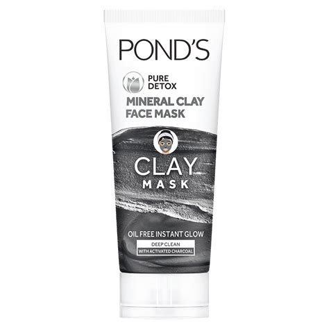 Buy Ponds Pure Detox Mineral Clay Activated Charcoal Oil Free Glow Face