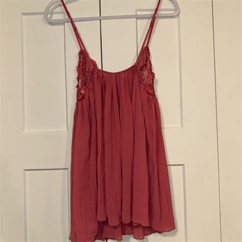 Victoria S Secret Intimates Sleepwear Victorias Secret Pleated Babydoll Lingerie Lace Trim