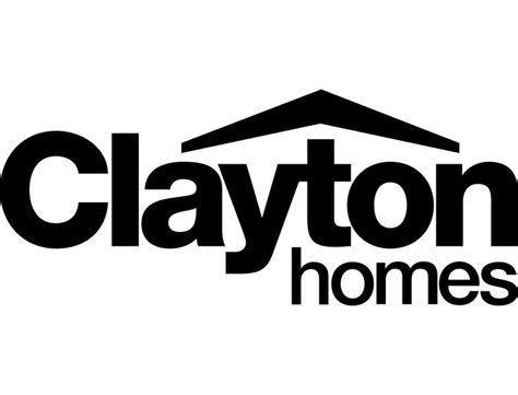 The Clayton Homes Logo Is Shown In Black And White With An Orange