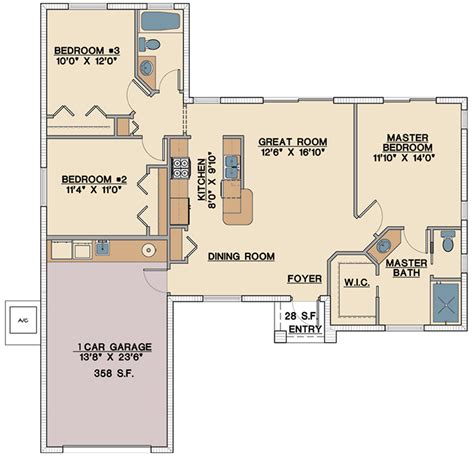 Single Floor Simplicity - 65606BS | Architectural Designs - House Plans