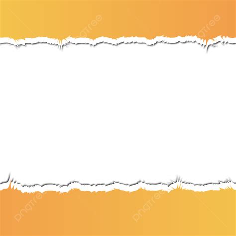 Torn Paper Edge Vector Art PNG Torn Paper Edges Ripped Yellow