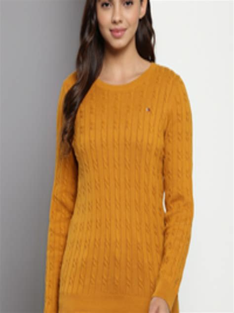 Buy Tommy Hilfiger Cable Knit Round Neck Cotton Pullover Sweater