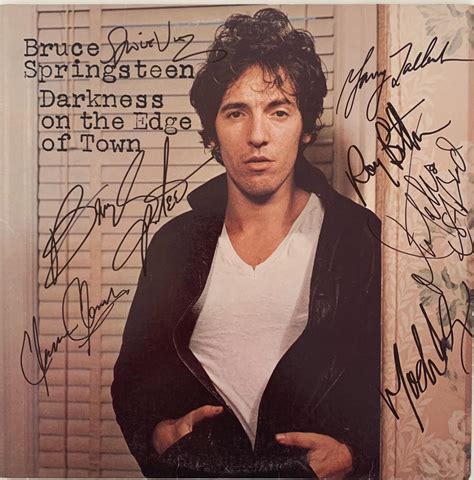 Bruce Springsteen Darkness On The Edge Of Town Signed Album