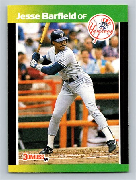 Donruss Baseball S Best Jesse Barfield New York Yankees Ebay