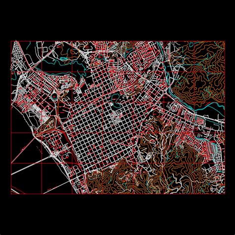 Plano Ciudad de Concepción Centro en CAD BIM Catálogo