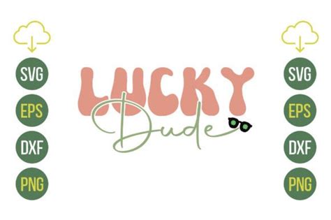 Lucky Dude Retro Svg Graphic By Design Hub4323 · Creative Fabrica