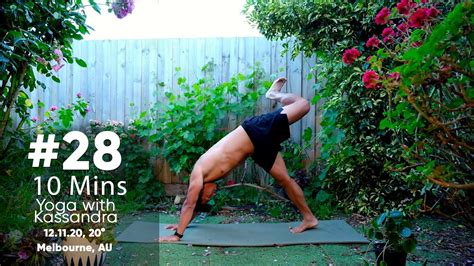 Day 28 Morning Yoga With Kassandra 10 Minute Yoga Workout Youtube