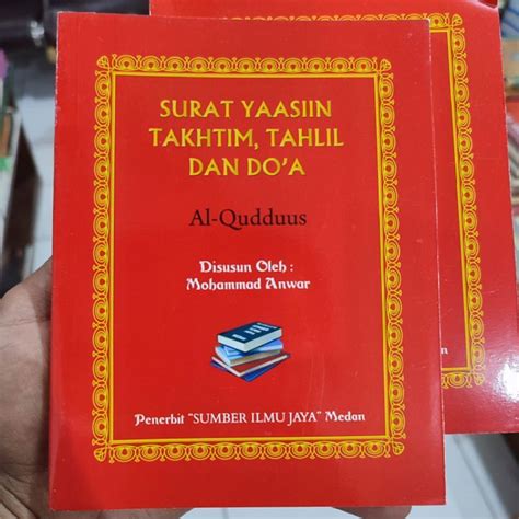 Jual Buku Yasin Surat Yasin Tahtim Tahlil Dan Doa Yasin Alquddus