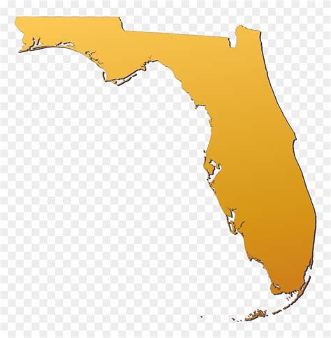 Fl Silhouette Transparent Background Florida State Shape Png Free