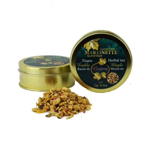 Ginseng Maple Herbal Tea 25g Root In Pieces La Ferme Martinette