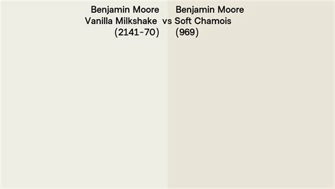 Benjamin Moore Vanilla Milkshake Vs Soft Chamois Side By Side Comparison