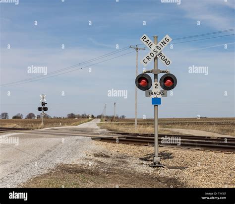 Yield Sign At Railroad Crossing Hi Res Stock Photography And Images Alamy