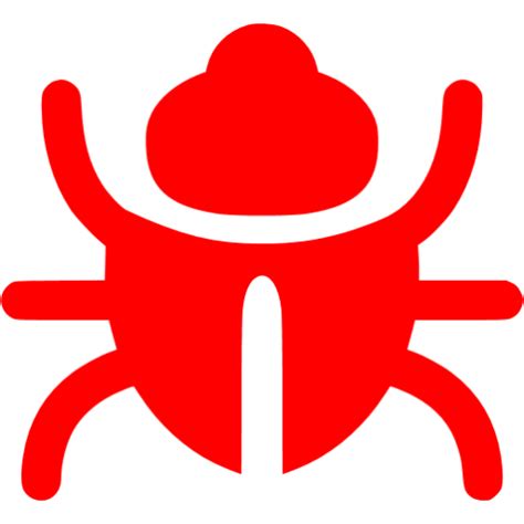 Red Bug Icon Free Red Debug Icons