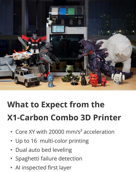 Bambu Lab X1 Carbon Combo 3d Printer Bambu Lab Global