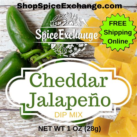 Cheddar Jalapeno Dip Mix Spice Exchange FREE SHIPPING ORDERS OVER 25