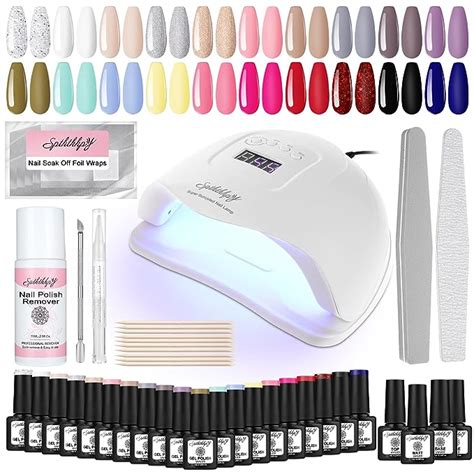 Amazon Spththhpy Gel Nail Polish Kit With Uv Light W Led Nail