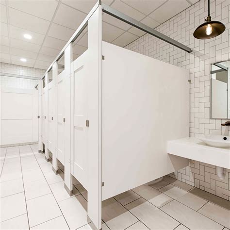 Plastic Laminate Captured Panel Toilet Partitions Upcodes