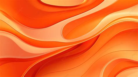 Vibrant Orange Background With Abstract Fluid Shapes Gradient Liquid ...