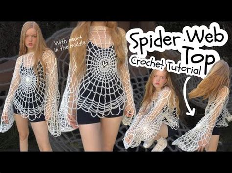 Crochet Spider Web Top Tutorial With Heart In The Middle YouTube