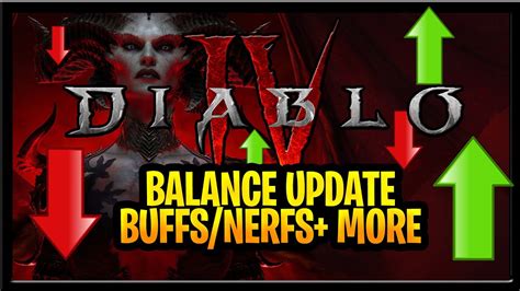 Diablo New Massive Update Buffs Nerfs Barbarian Druid Necromancer