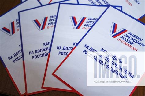 RUSSIA VLADIVOSTOK MARCH 15 2024 Leaflets Are Pictured During The