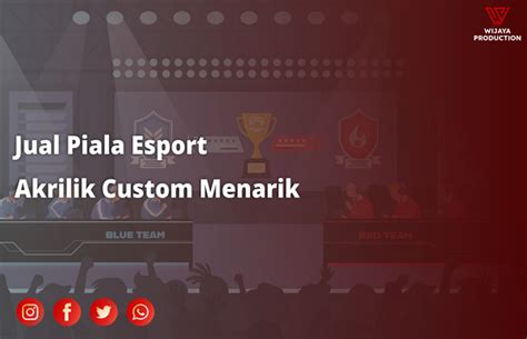 Jual Piala Esport Akrilik Custom Menarik Plakat Olahraga