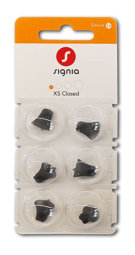 SIGNIA CLICK SLEEVE CLOSED XS 6pz Centro Audioprotesico Empoli