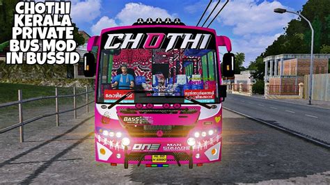 Chothi Kerala Private Bus Mod In Bus Simulator Indonesia Bussid Bus