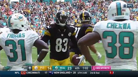 2016 Week 6 Steelers Vs Dolphins Highlights Youtube