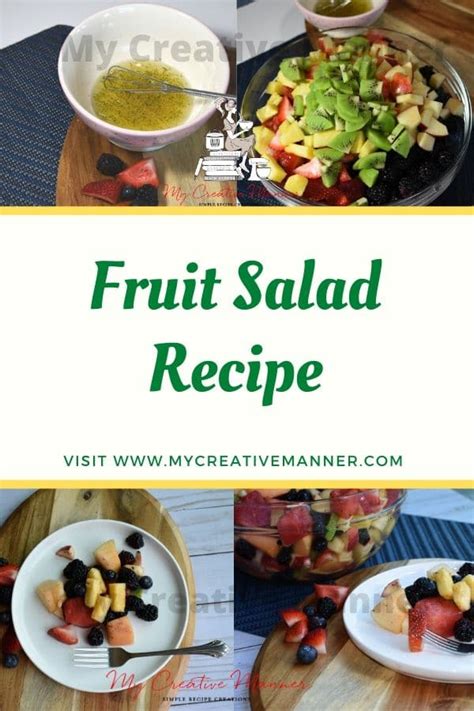 Honey Lime Rainbow Fruit Salad My Creative Manner