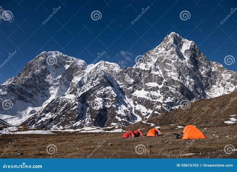 Himalayan Base Camp Stock Image Image Of Lifestyles 50676703