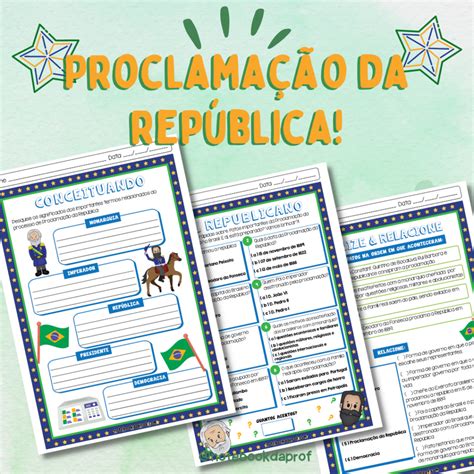 Atividades Proclamação da República - Notebook da Prof