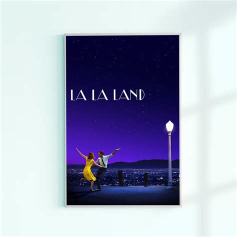 La La Land Movie Poster Film Poster Classic Movie Art Print Etsy Uk