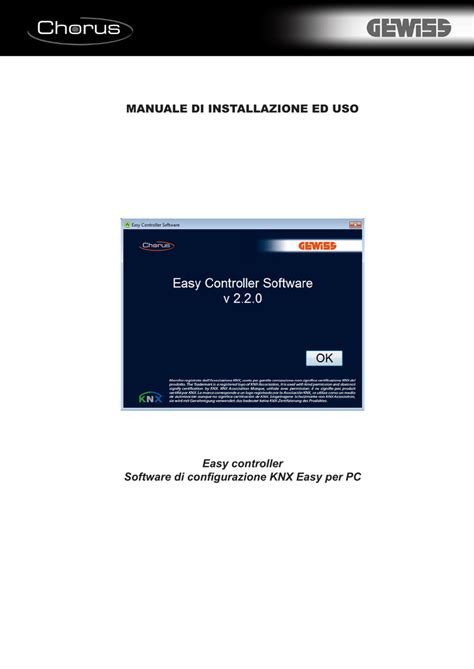 MANUALE DI INSTALLAZIONE ED USO Easy Controller Manualzz