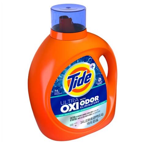 Tide With Ultra Oxi Odor Eliminators Original Scent Liquid Laundry