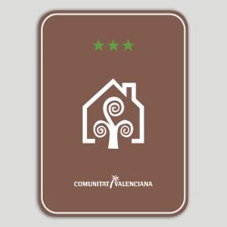 Placa Distintivo Casa Rural Tres Estrellas Comunidad Valenciana