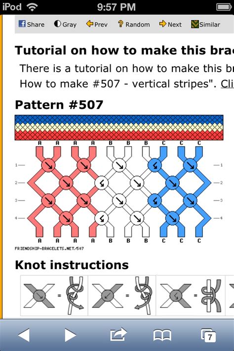 Friendship Bracelet Knot Instructions Diy Bracelets Patterns