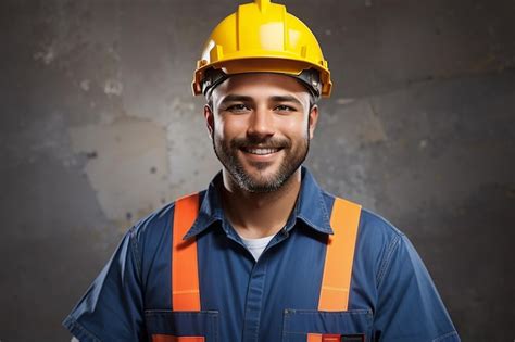 Festa Del Lavoro Uomo Lavoratore Costruttore Casco Di Sicurezza