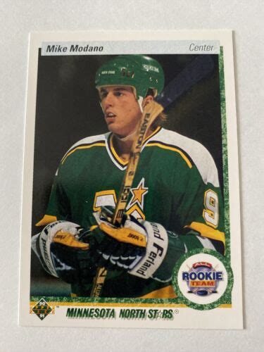 1990 91 Upper Deck Mike Modano Minnesota North Stars All Rookie Team