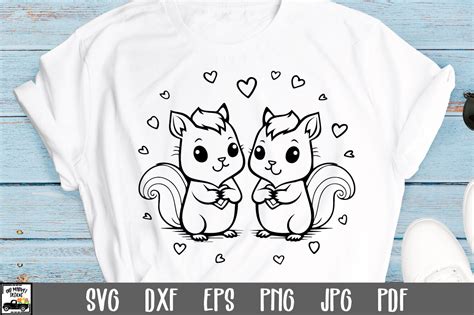 Cute Squirrel Buddies Svg File Graphic By Oldmarketdesigns · Creative